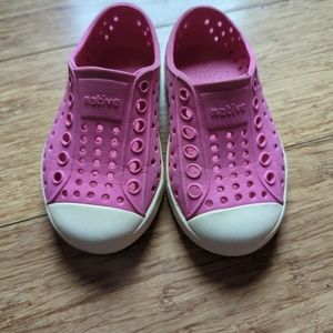 Pink Native shoes 6c